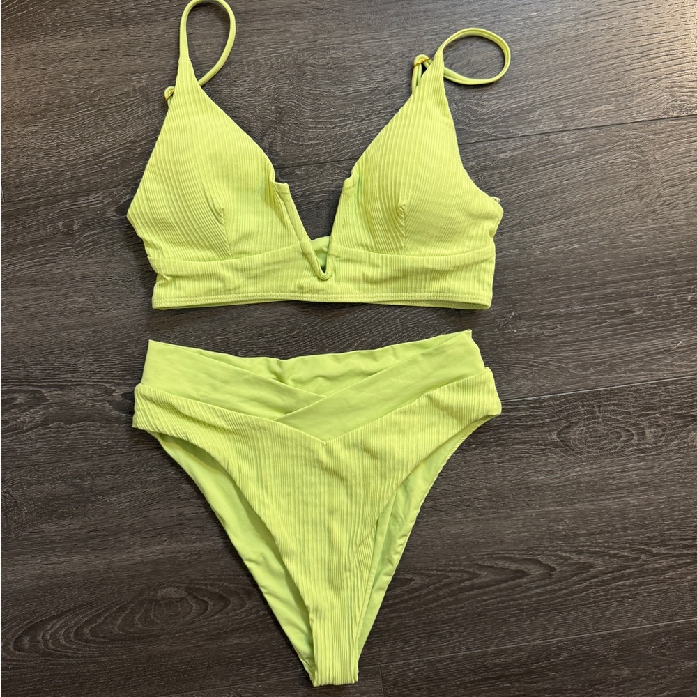 l*space Siren Bikini Top & Botton in Mojito Green